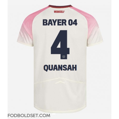 Bayer Leverkusen Jarell Quansah #4 Udebanetrøje 2025-26 Kortærmet